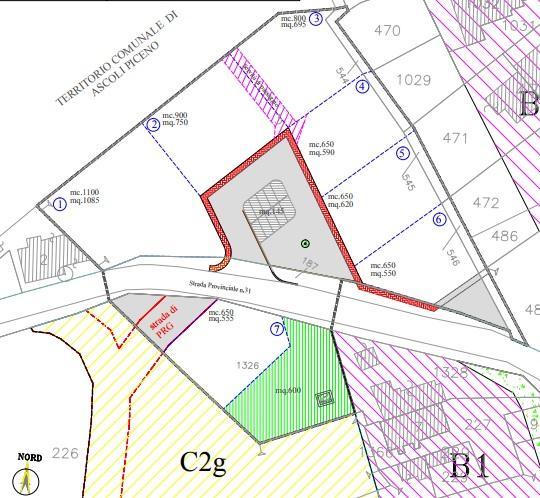 A48 - LOTTO EDIFICABILE - VENDITA - ASCOLI PICENO VILLA PIGNA - € 110000